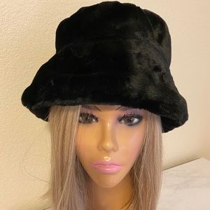 Warm winter hat in soft faux fur